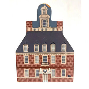 Cat's Meow Vintage 1993 Williamsburg Series Governor's Palace 6.5" x 5" Virginia